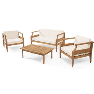Kursi Tamu Kayu Jati Natural Modern