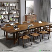 Set Meja Rapat Klasik Minimalis 8 Kursi