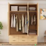 Lemari Baju 3 Pintu + Laci