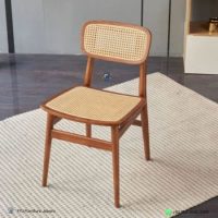 Kursi Cafe Kayu Jati Rotan