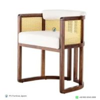 Kursi Cafe Rattan Kayu Jati