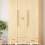 Lemari Laci 3 Pintu Minimalis