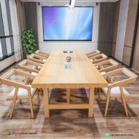 Meja Rapat 8 Kursi Kayu Jati