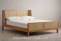 Dipan Retro Kombinasi Rotan