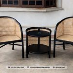 Set Kursi Teras Rotan Kombinasi