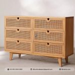 Buffet Vintage Minimalis Rotan