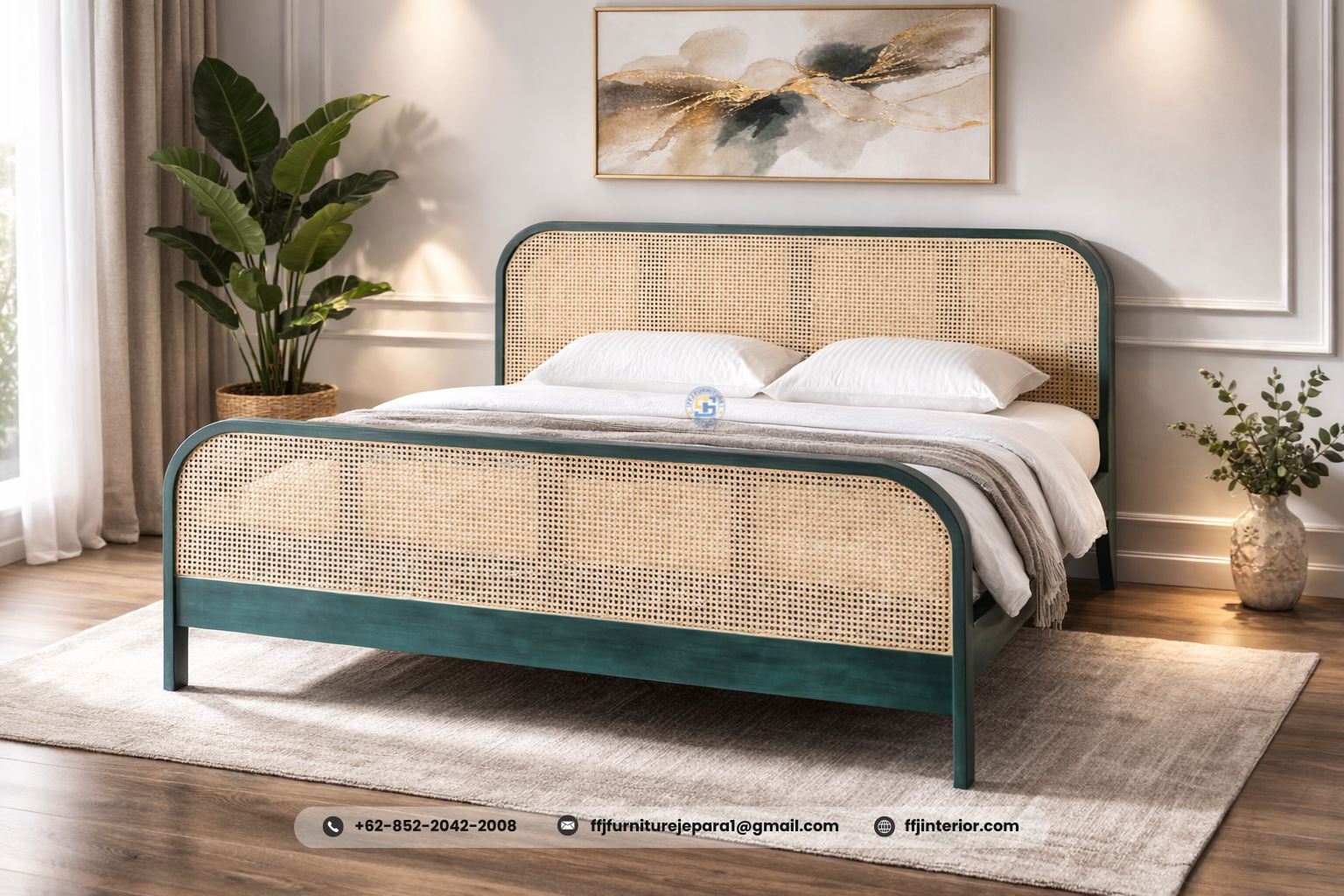 Dipan Rotan Minimalis Modern
