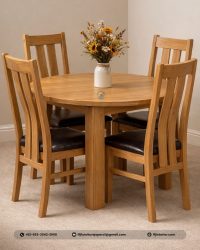 Set Meja Makan Minimalis Meja Bundar