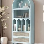 Lemari Rak Hias Lengkung Minimalis