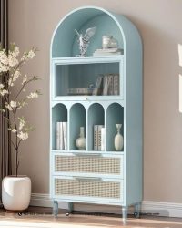 Lemari Rak Hias Lengkung Minimalis