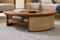 Meja Tamu Minimalis Rotan