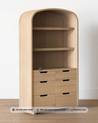 Rak Buku Minimalis Arch Scandinavian