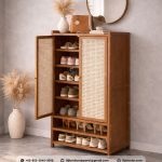 Lemari Sepatu Minimalis Rotan