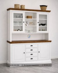 Set Buffet Minimalis Duco Putih Kombinasi